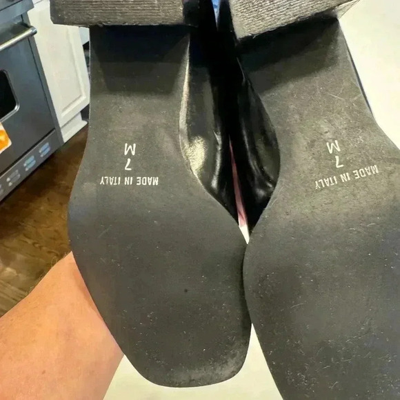 Sesto Meucci Italy women’s black leather slip on shoes made in Italy size 7 - Picture 8 of 9